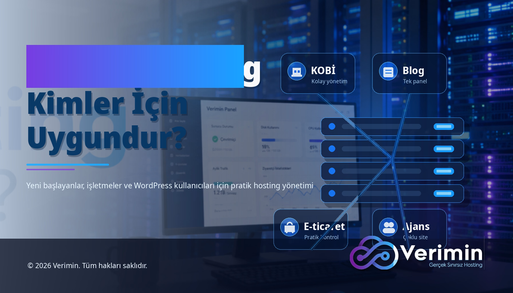 cPanel hosting kimler için uygundur