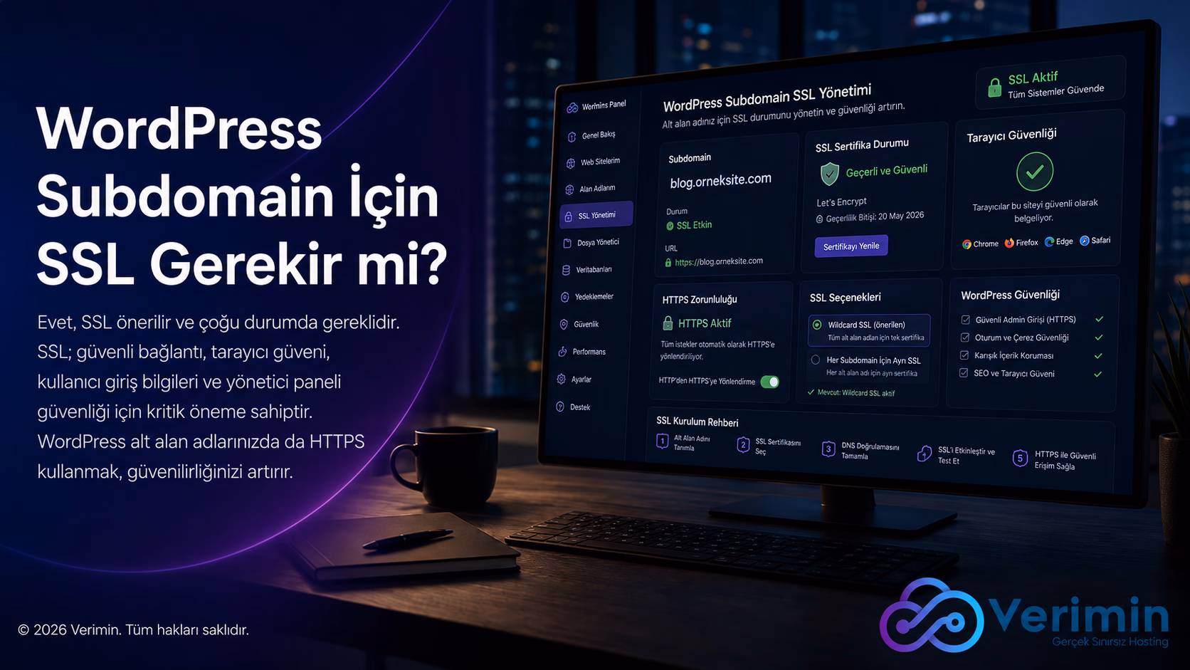 WordPress Subdomain İçin SSL Gerekir mi?