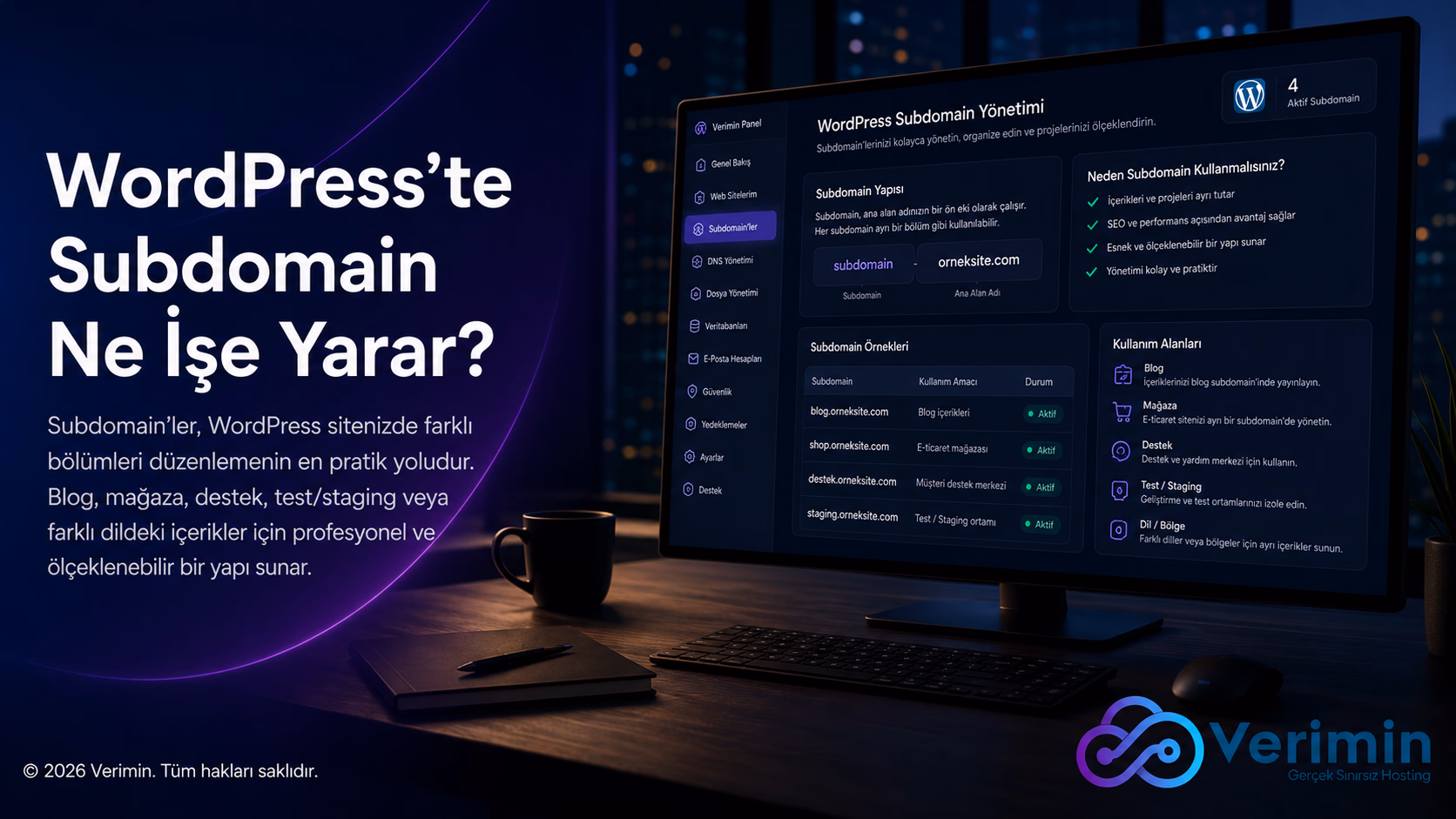 WordPress’te Subdomain Ne İşe Yarar?