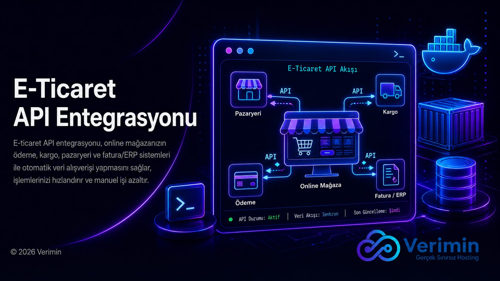 E-ticaret API entegrasyonu: pazaryeri, kargo ve ödeme sistemlerinin mağazayla senkronizasyonu