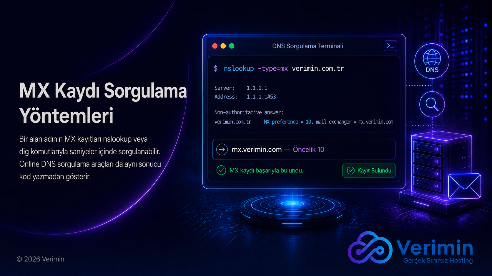 mx kaydı sorgulama yöntemleri