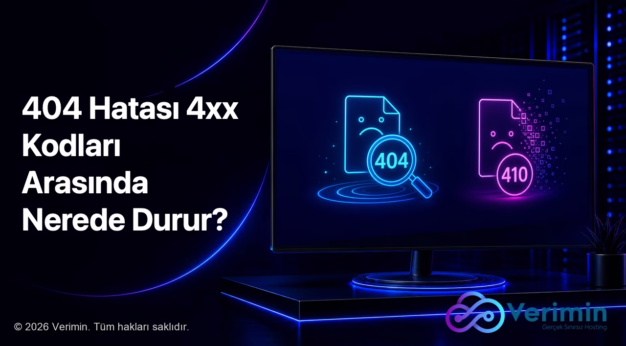 400, 403, 404 ve 410 kodlarının karşılaştırması