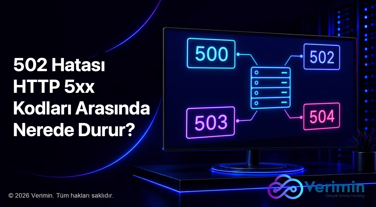 HTTP 500, 502, 503 ve 504 kodlarının karşılaştırması