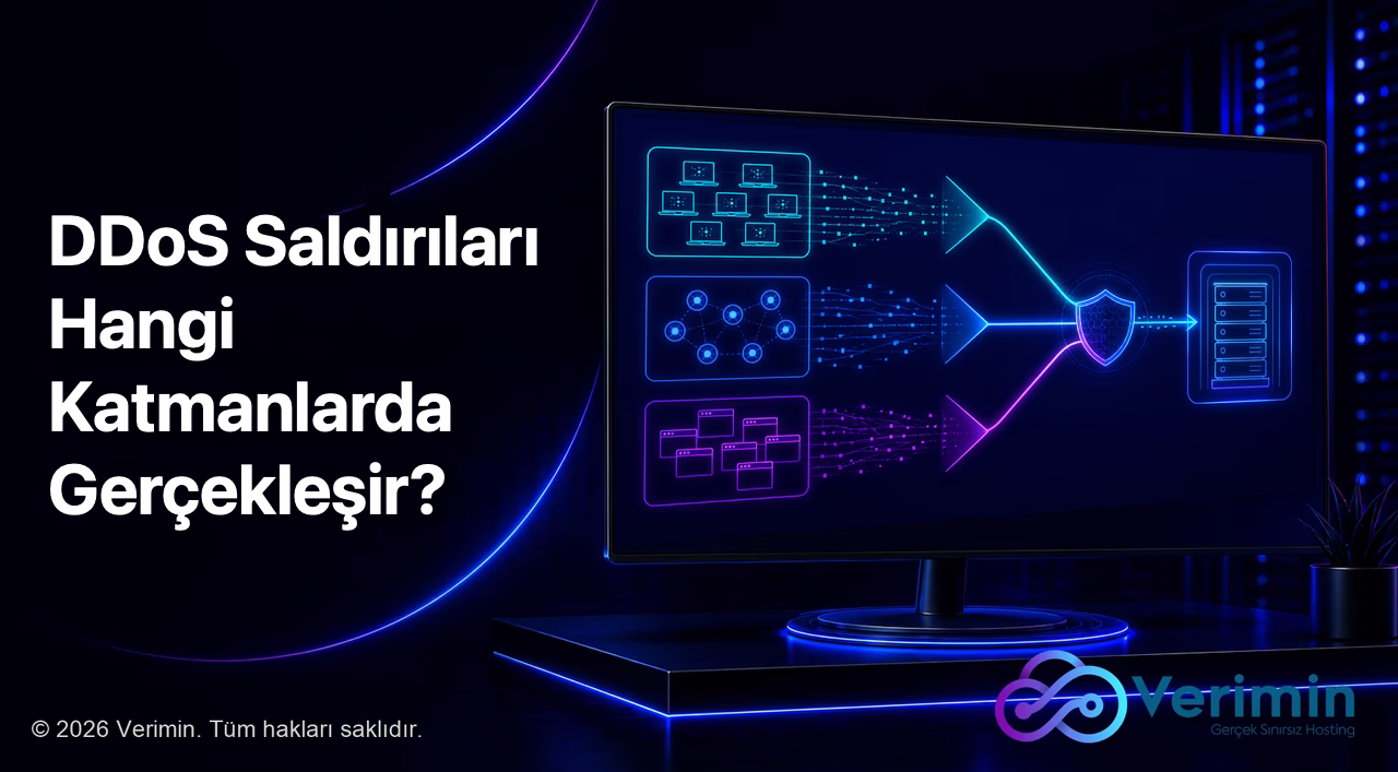 ağ, taşıma ve uygulama katmanı DDoS saldırıları