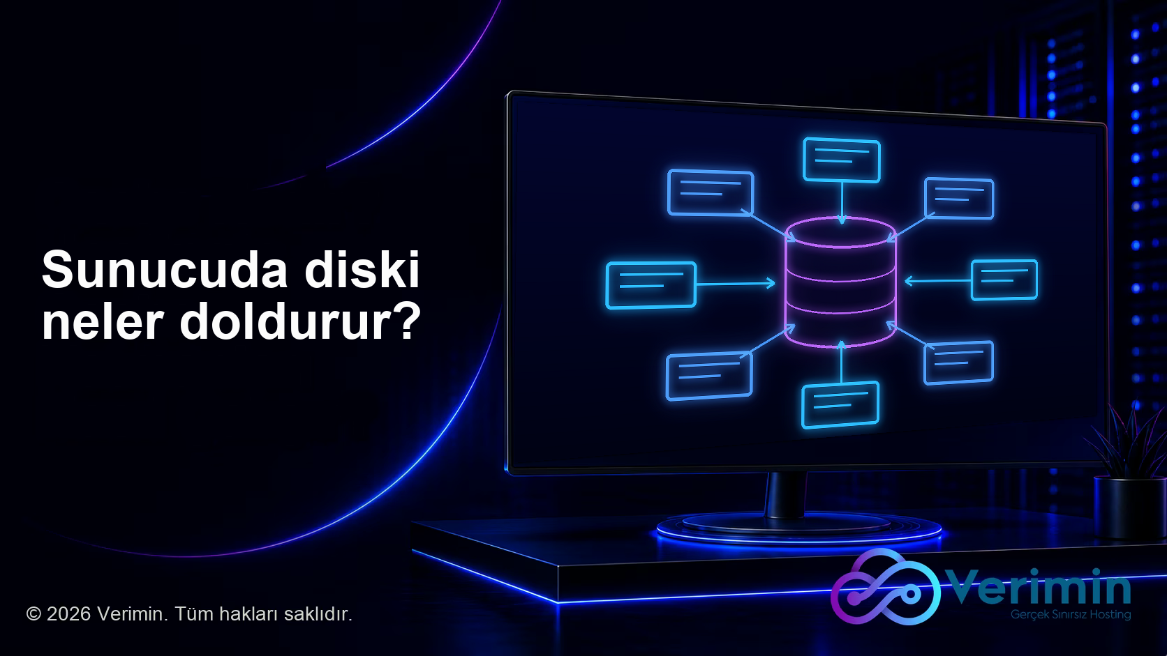 Sunucuda diski neler doldurur?