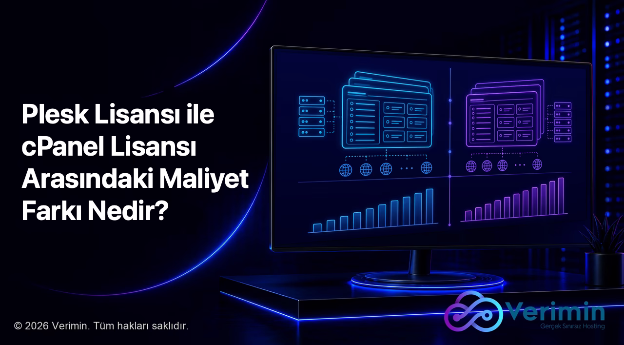 Plesk ve cPanel lisanslarının ölçeklenme maliyeti